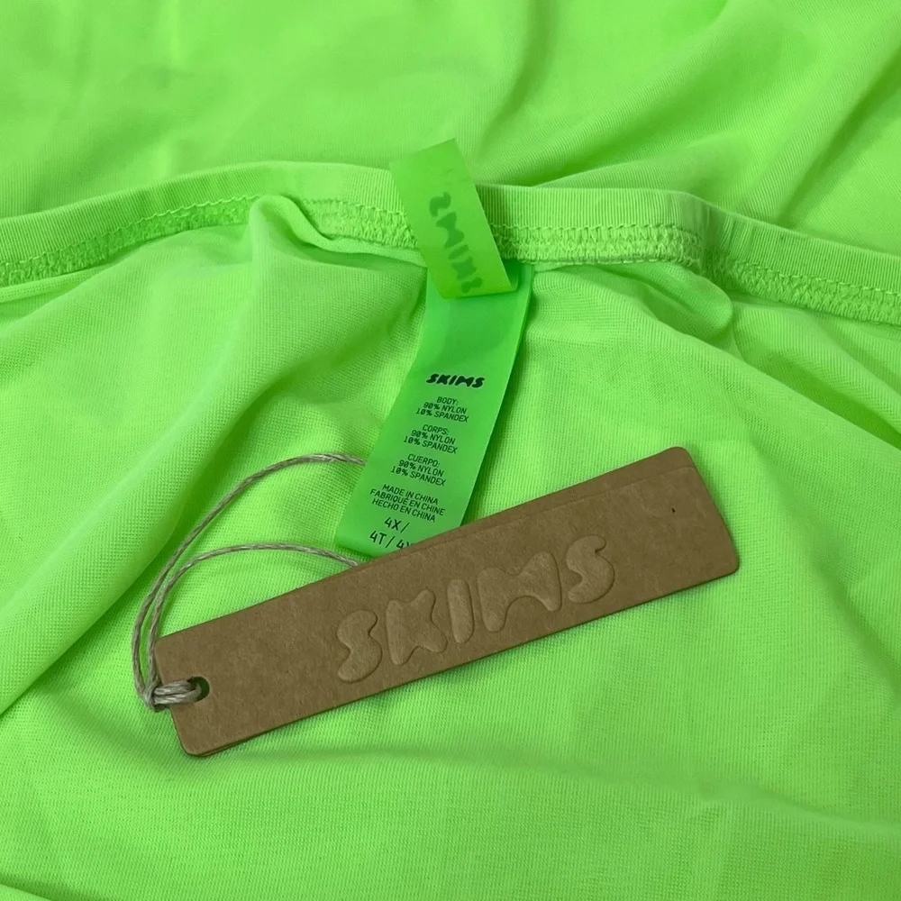 Skims Mesh Cover Up Sarong Skirt Beachwear Neon Green Size 4X